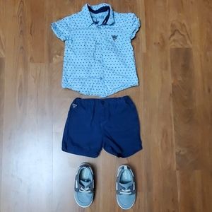 Toddlers matching(24M) outfit with shoes (7T)